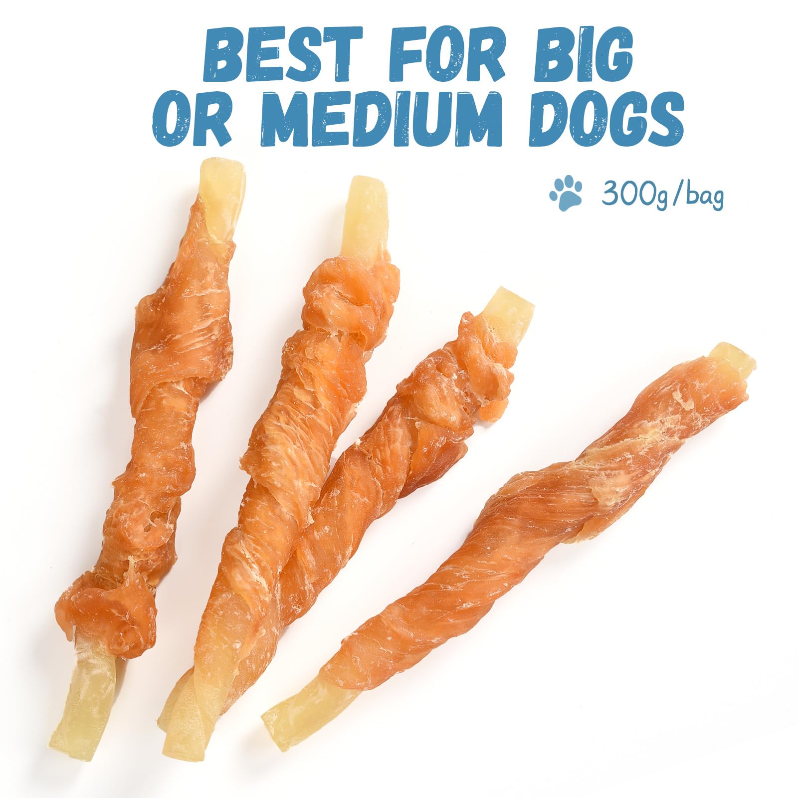 Pawmate grain-free rawhide-free snack suitable for dogs with sensitivities.