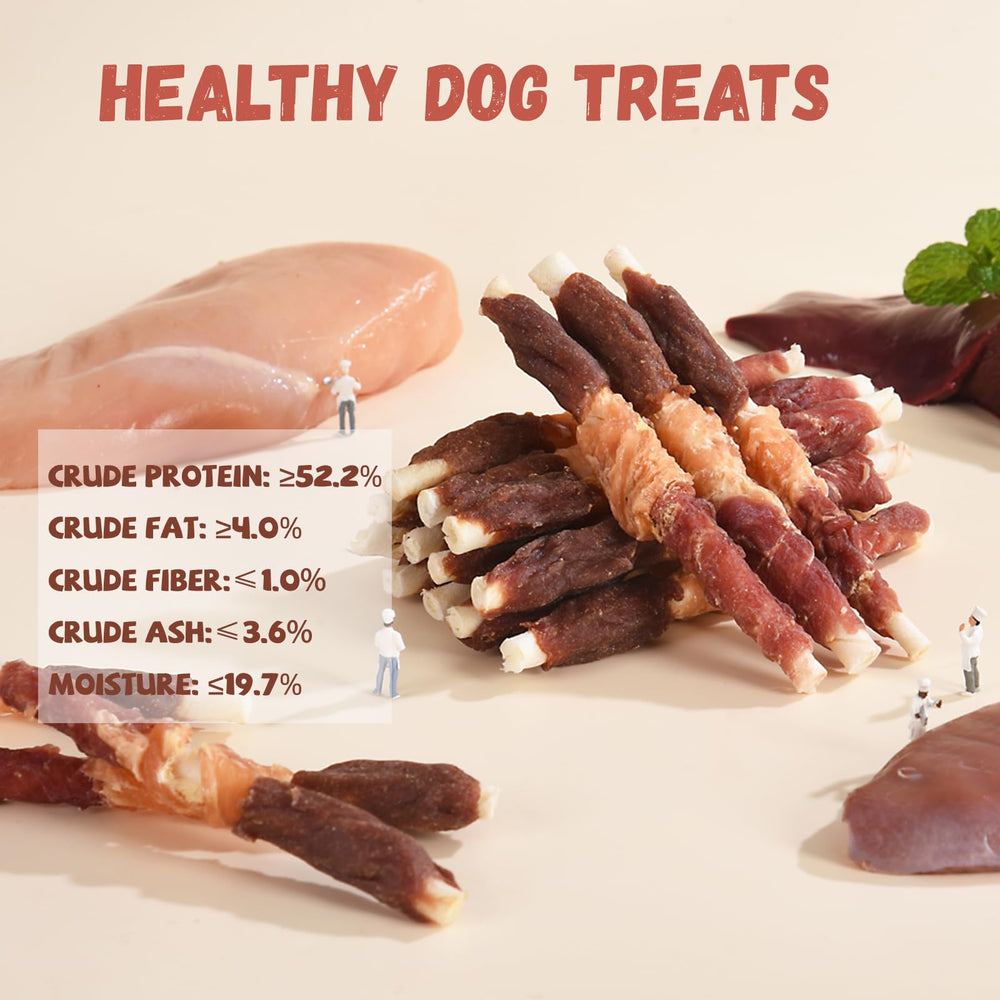 Pawmate rawhide sticks close-up highlighting a long-lasting chew.