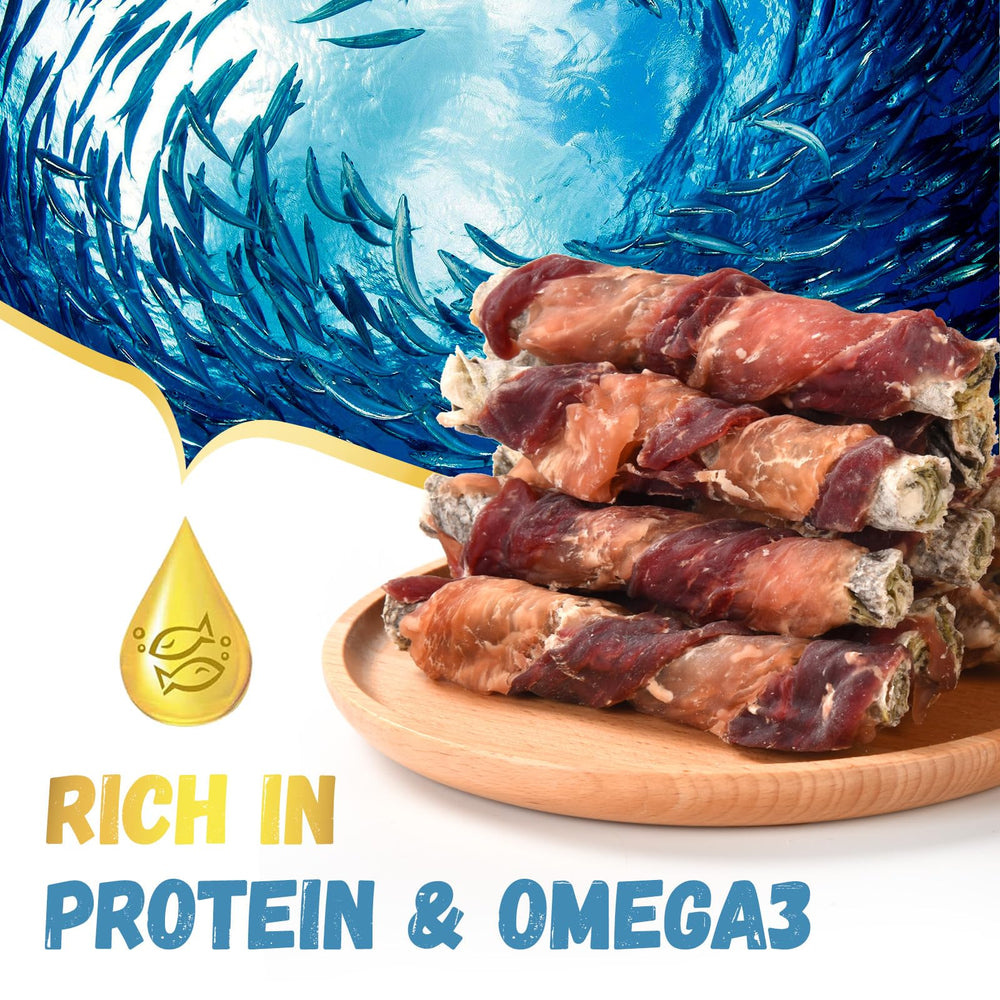 Pawmate omega-3 cod skin stick promotes coat health