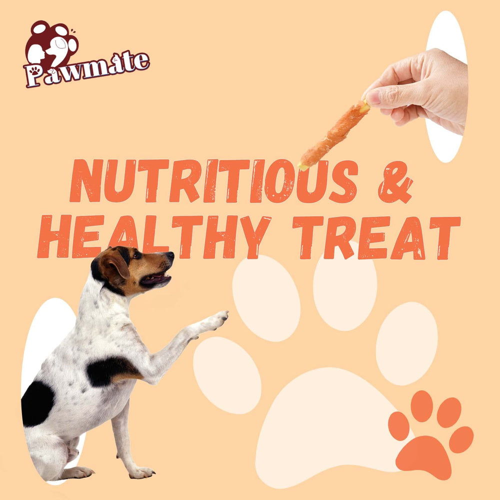 Pawmate pumpkin biscuits chicken-wrapped serving-size photo suggests daily rewards