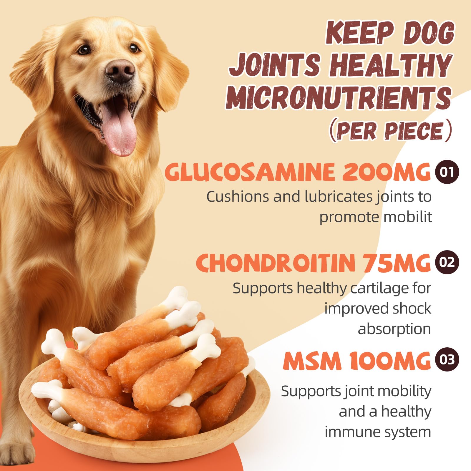 Pawmate rawhide-free dog treat, safe, chewable snack that supports dental hygiene.