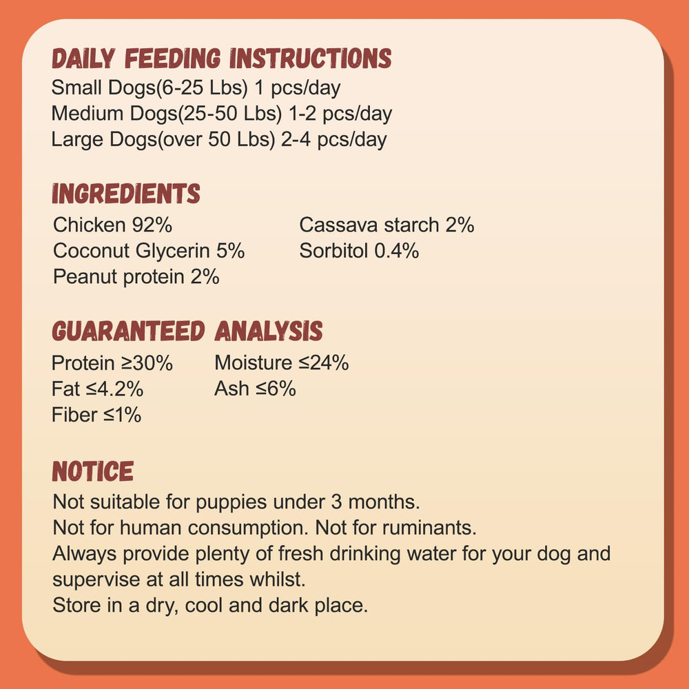 Pawmate small-to-medium dog snack shown with proper portion