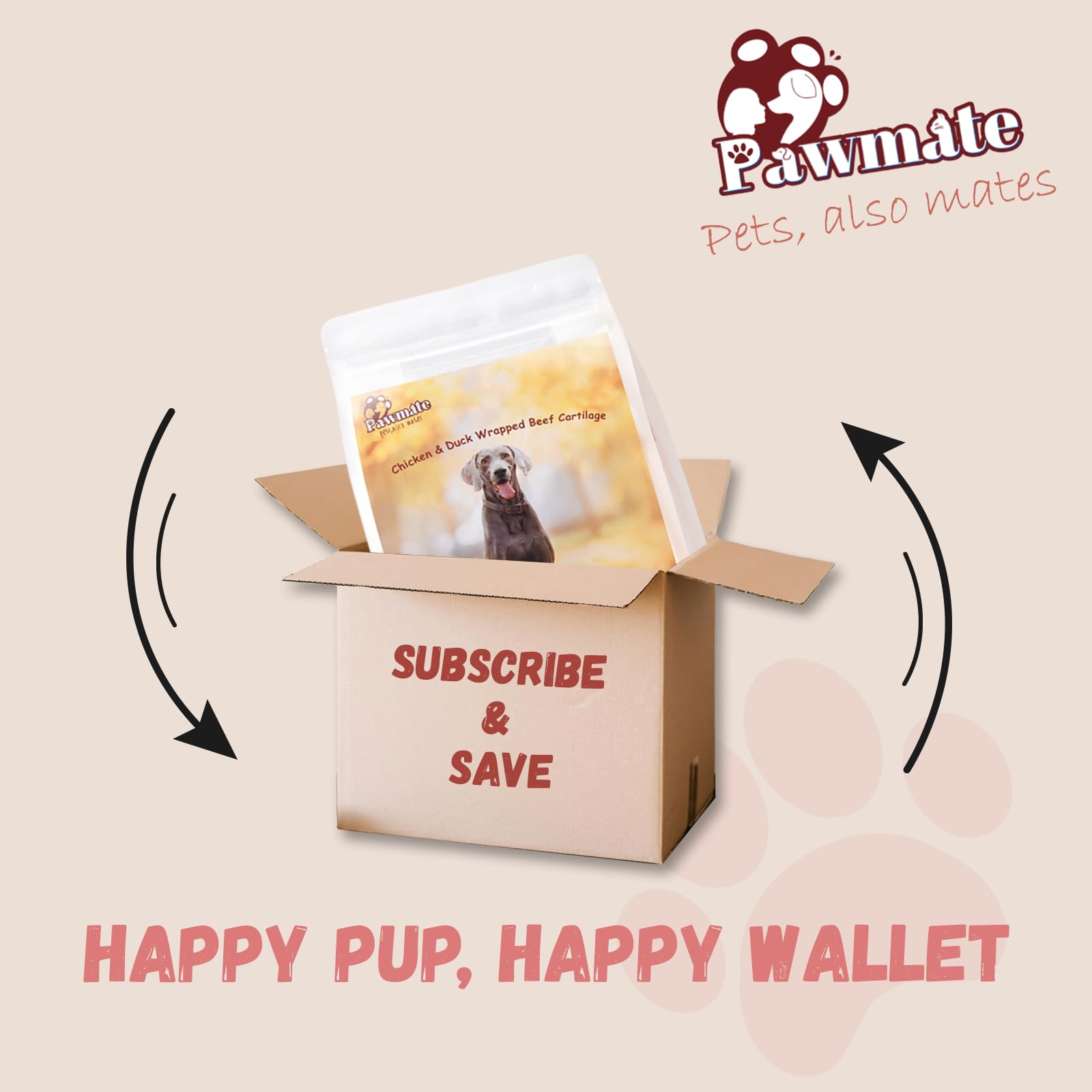 Pawmate training reward chew shown for canine education
