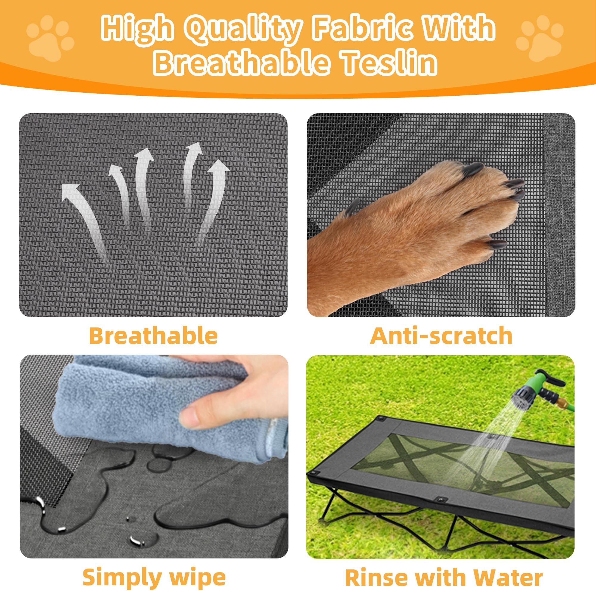 PAWMMO stable cross structure with anti-slip feet supports safe resting.