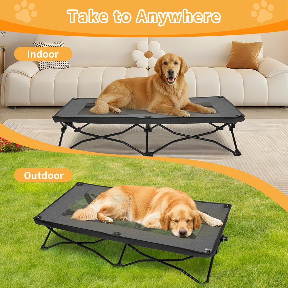 PAWMMO versatile bed for outdoor and indoor use during travel.