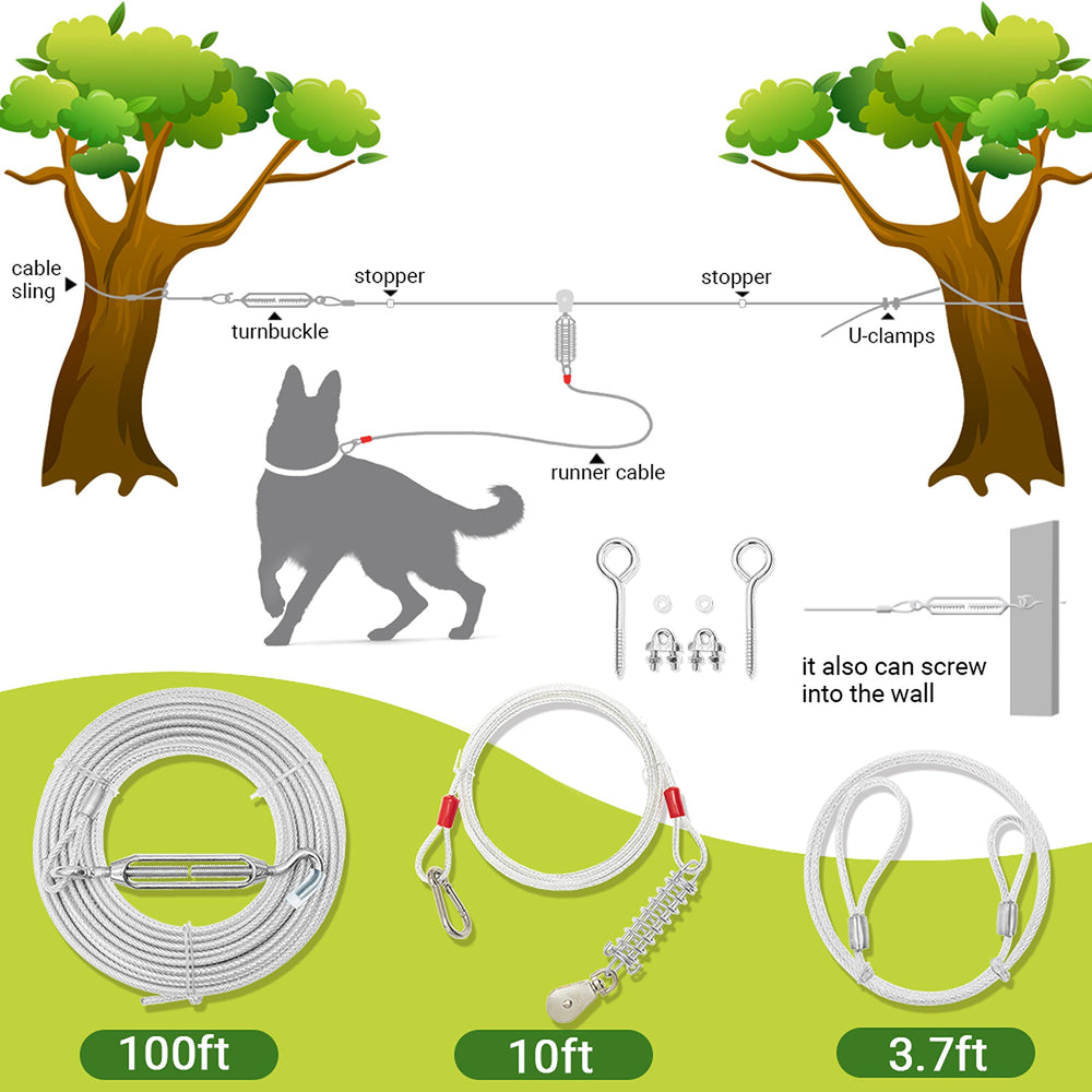PAWNISAW cable sling setup around a tree demonstrates easy, safe installation