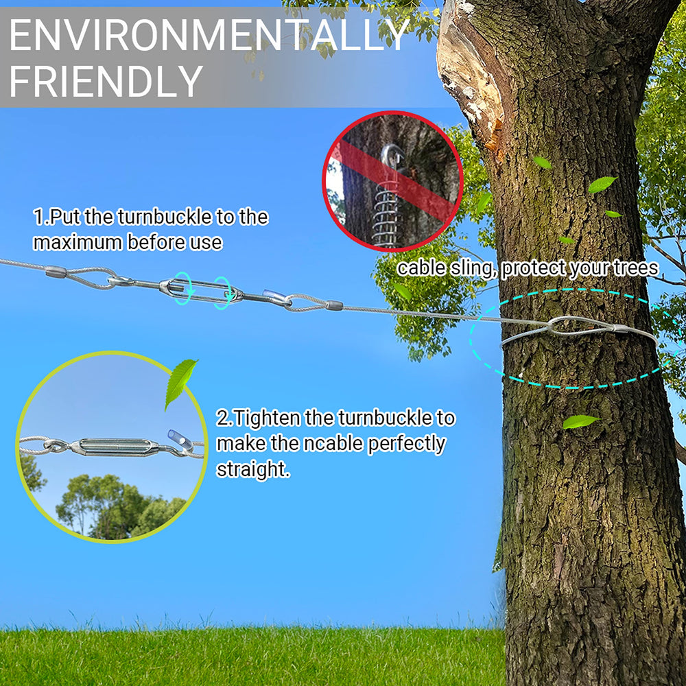 PAWNISAW red tie-out cable is highly visible for outdoor safety