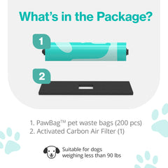 PawPail leakproof bags resist tears for secure waste handling.