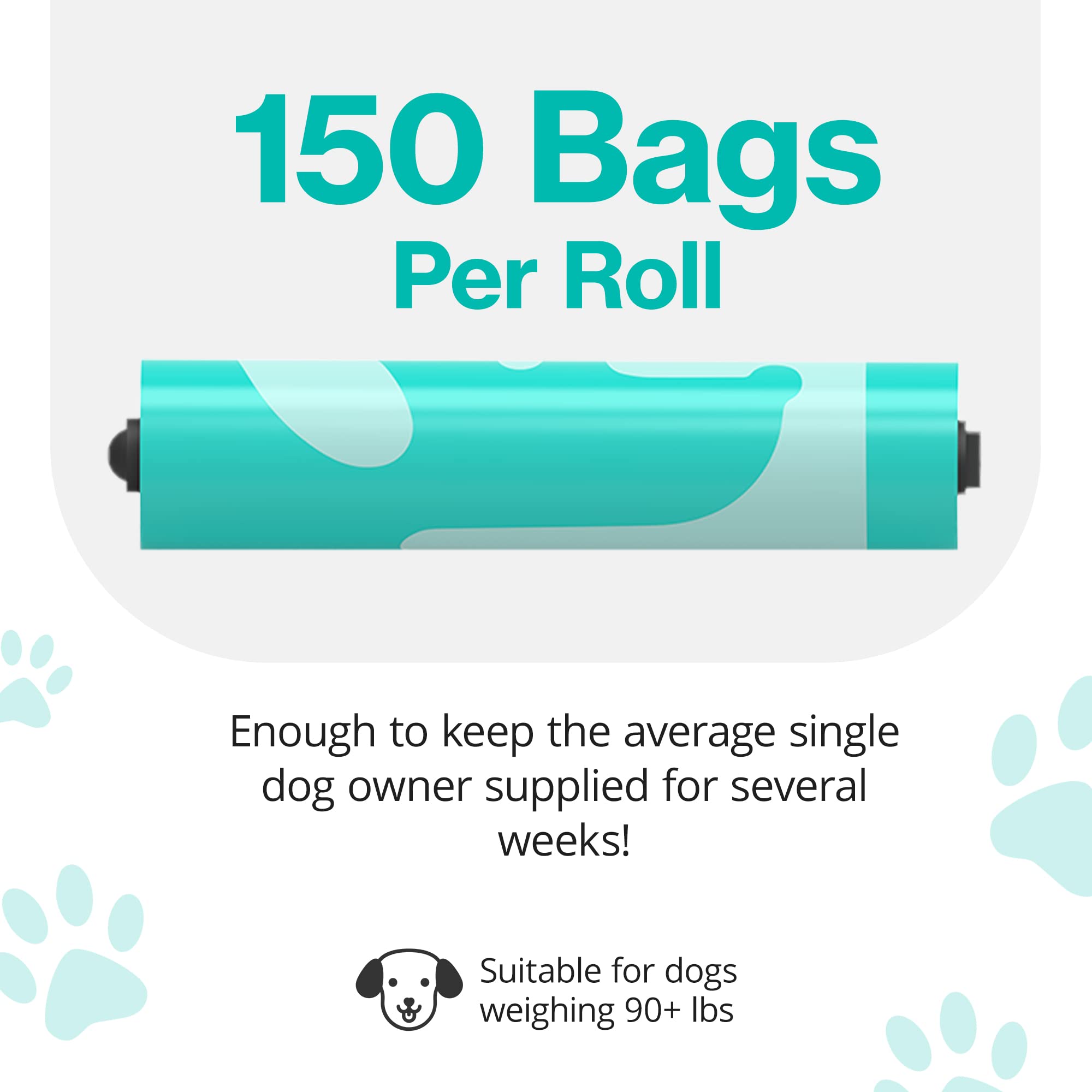 PawPail mild floral scent poop bags protect indoors with odor control.