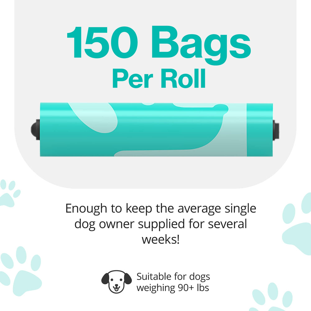 PawPail mild floral scent poop bags protect indoors with odor control.