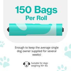 PawPail mild floral scent poop bags protect indoors with odor control.