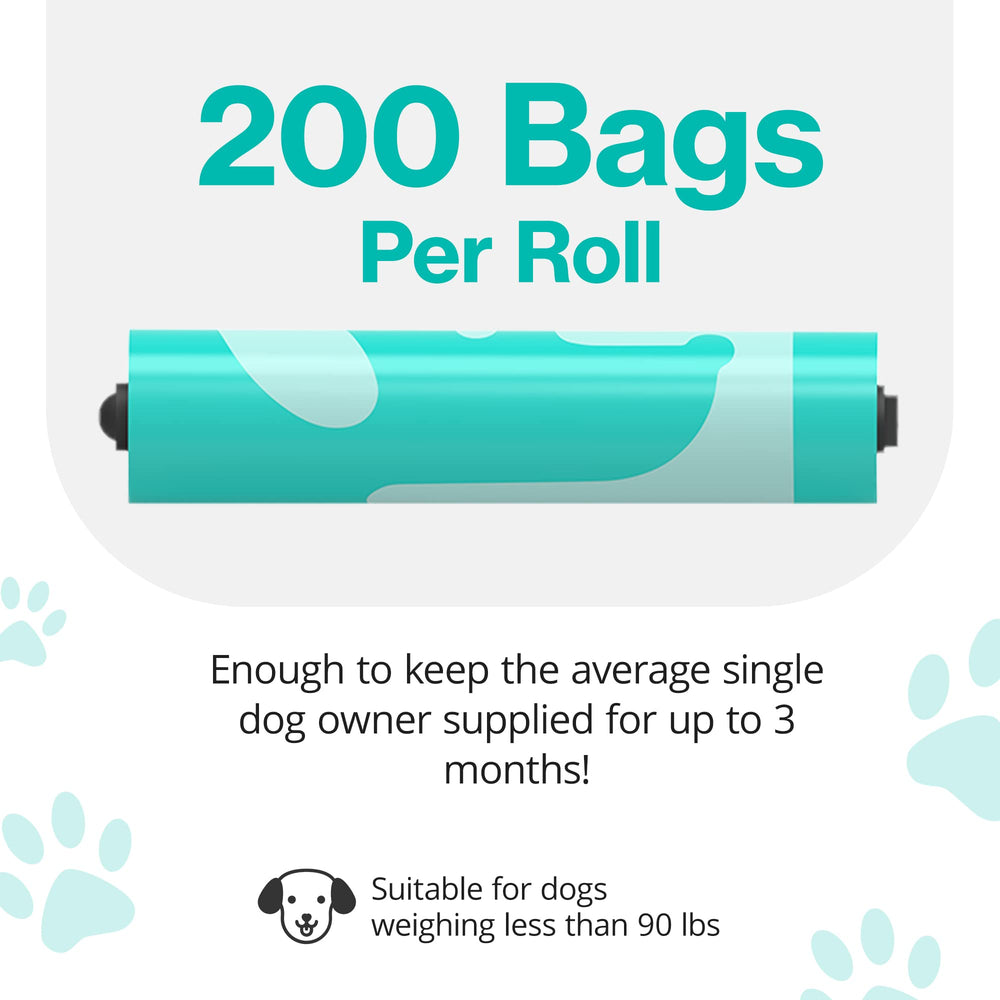 PawPail mild floral-scented bags help control odors at home or in the park.