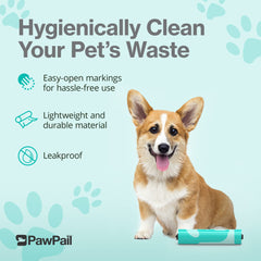 PawPail roll fits inside the Pet Waste Station lid for convenient storage.