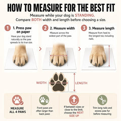 PawPosh all-weather paw protection against rough terrain and weather.
