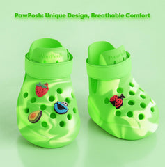 PawPosh non-slip outsole helps grip on slick surfaces.