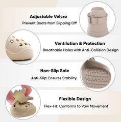 PawPosh non-slip grip helps dogs walk confidently on slick surfaces.