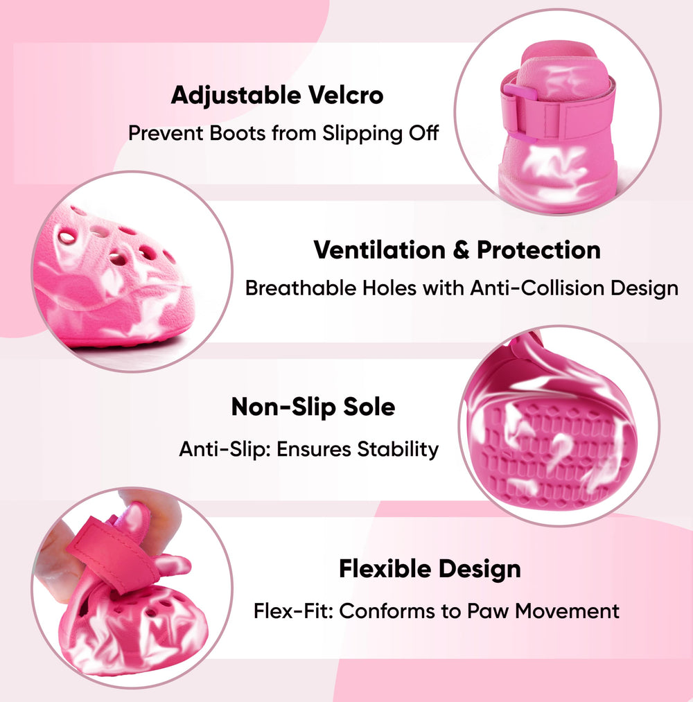 PawPosh perforated ventilation holes for breathable comfort during strolls