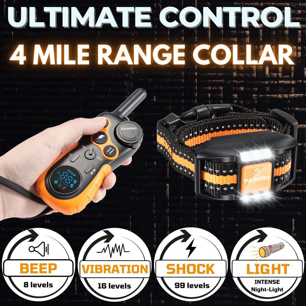 PAWPRO 4-mile range collar helps distant recall during outdoor adventures