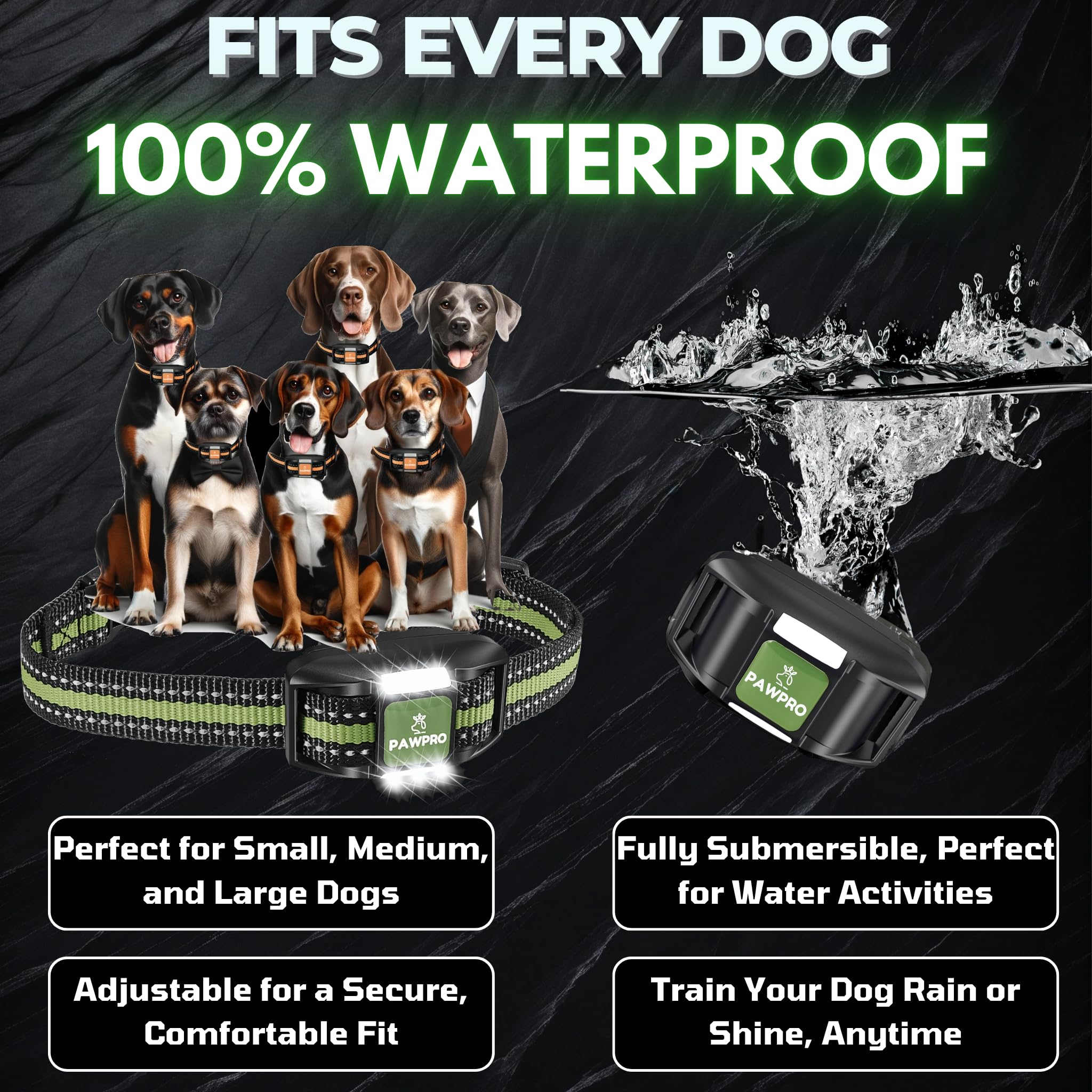 PAWPRO long-lasting battery up to 15 days per charge