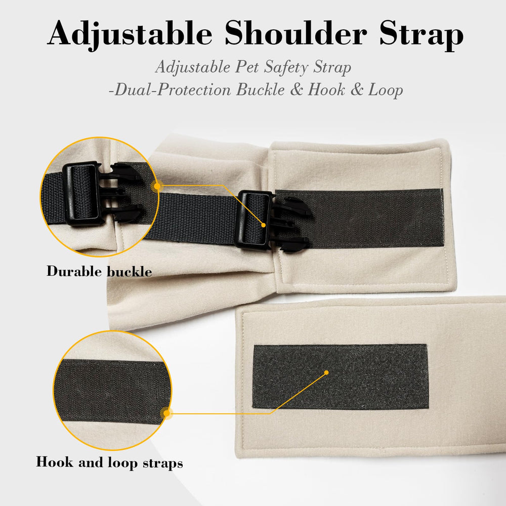PAWPUBBY dual-safety protection with leash and buckle keeps pets secure.