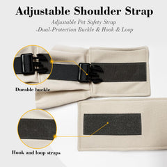 PAWPUBBY dual-safety protection with leash and buckle keeps pets secure.