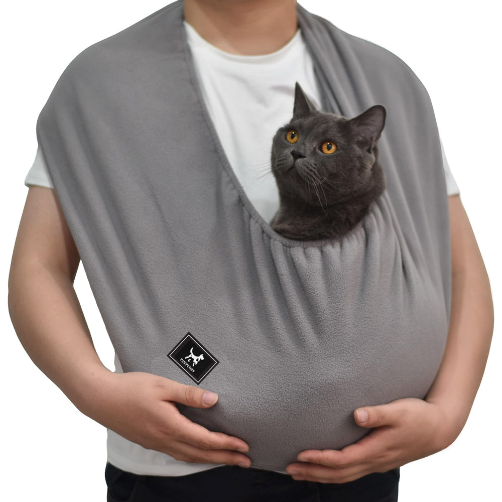 PAWPUBBY Plus Size Soft Cat Sling offers a cozy cuddle design for indoor bonding