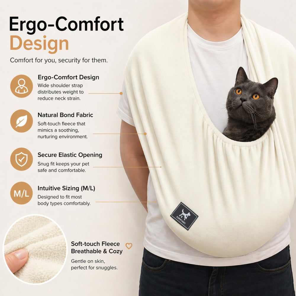 PAWPUBBY flexible elastic fit adapts to your body for snug support.
