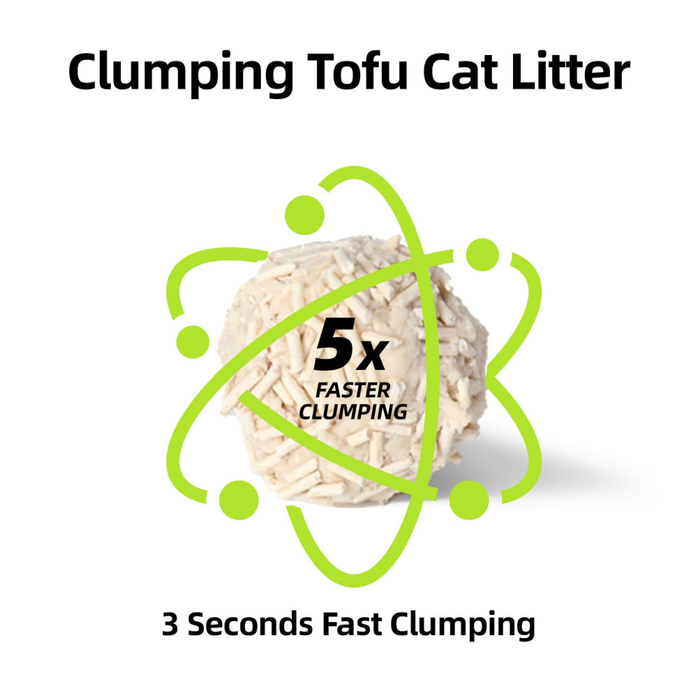Pawpuff Tofu Cat Litter 99.9 percent dust free for cleaner air