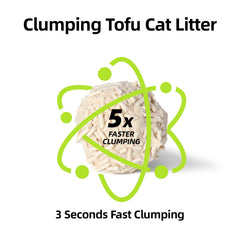 Pawpuff Tofu Cat Litter 99.9 percent dust free for cleaner air