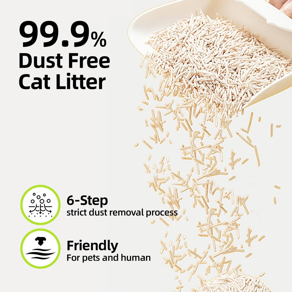 Pawpuff Tofu Cat Litter low tracking to reduce floor mess
