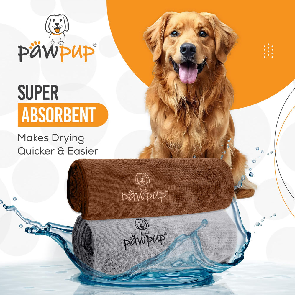 PAWPUP dual-pocket design for secure grip during drying