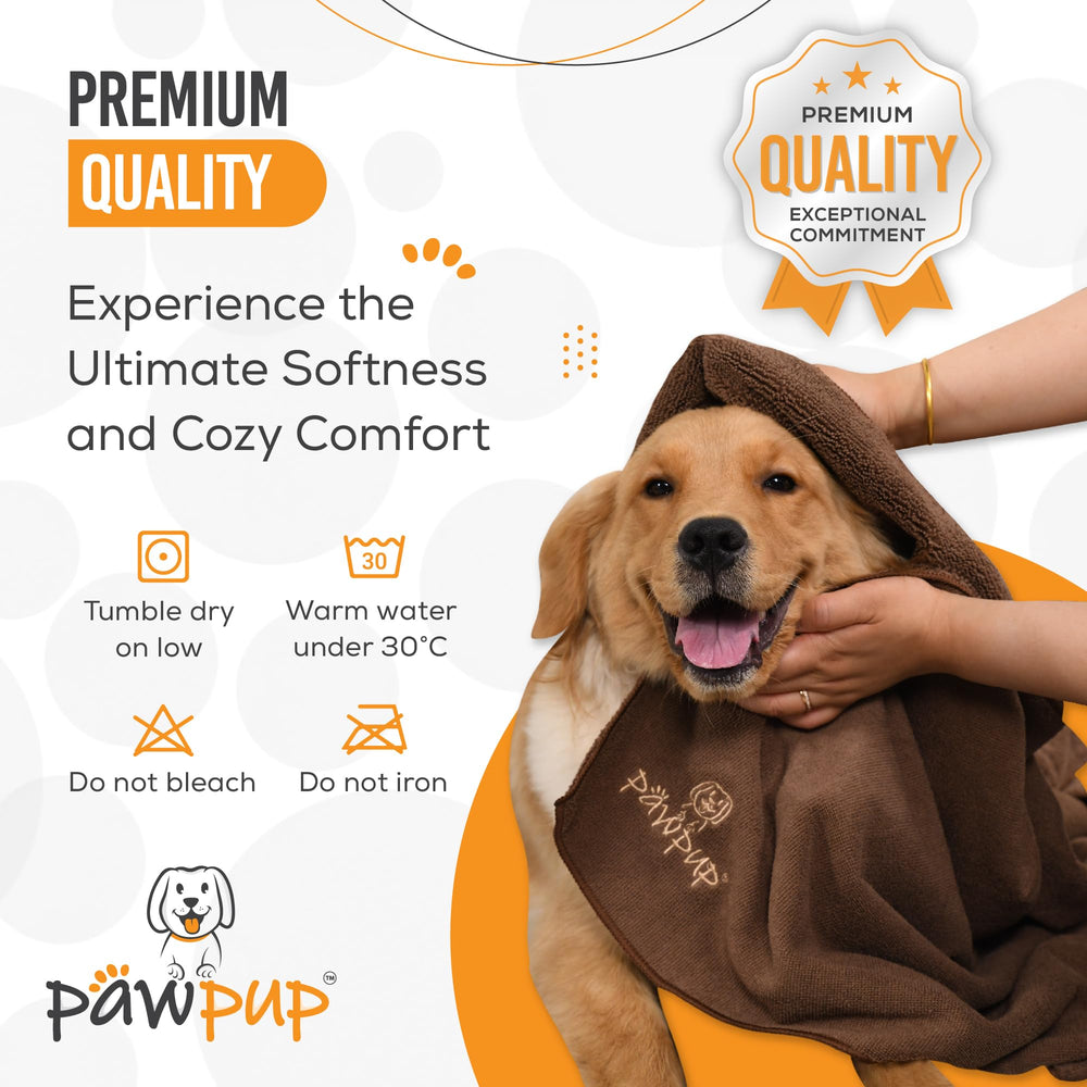 PAWPUP machine-washable towel stays soft after washes