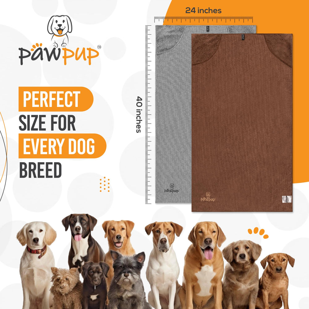 PAWPUP soft microfiber feels gentle on fur and skin