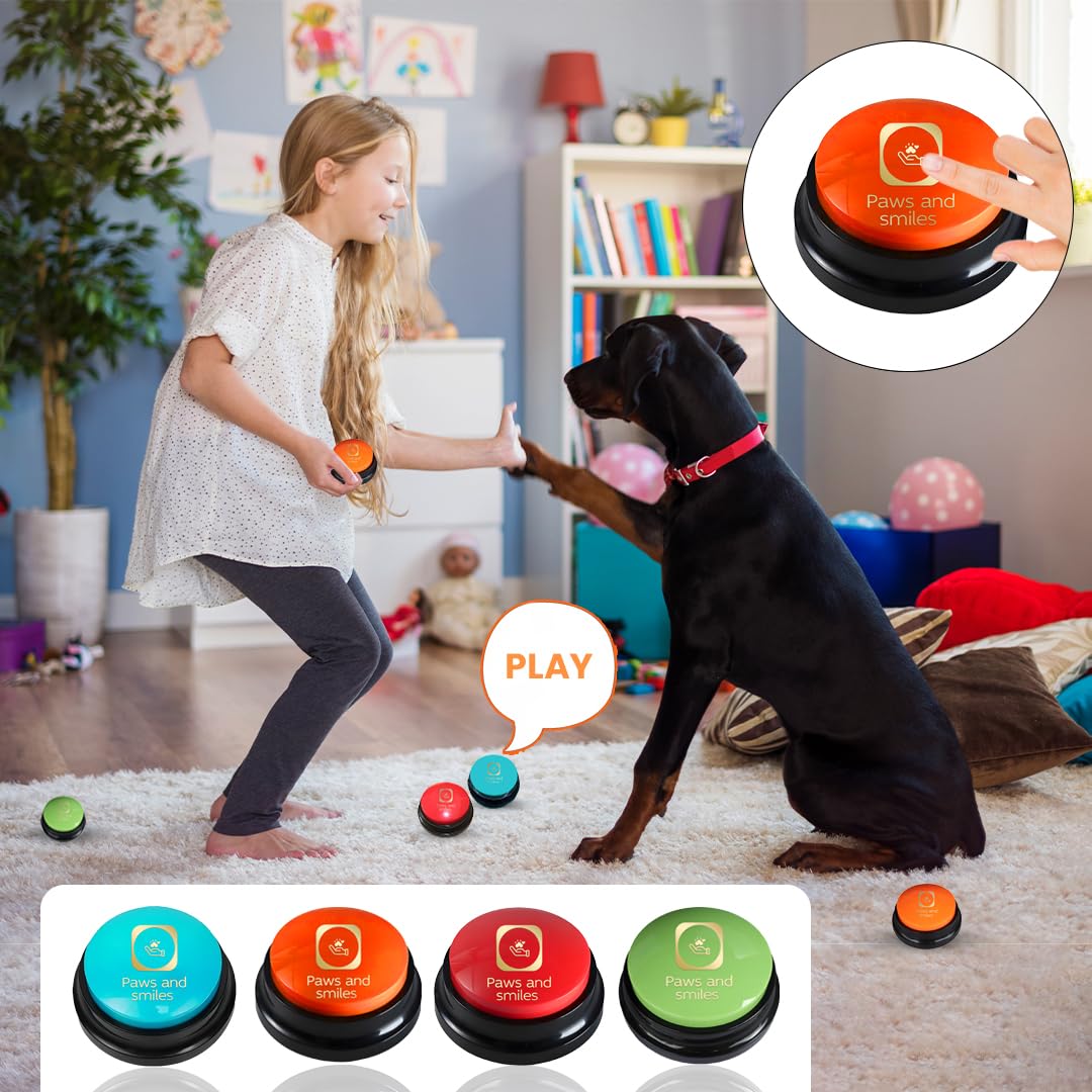 Paws & Smiles dog buttons expand two-way pet communication.