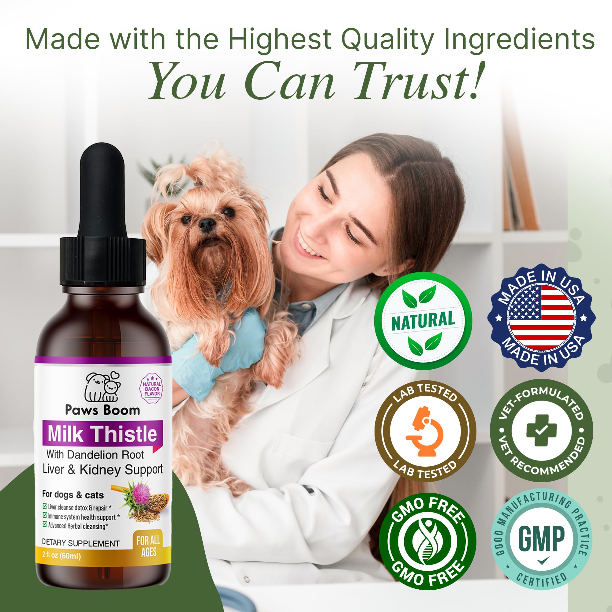 Paws Boom Made in USA GMP facility for quality