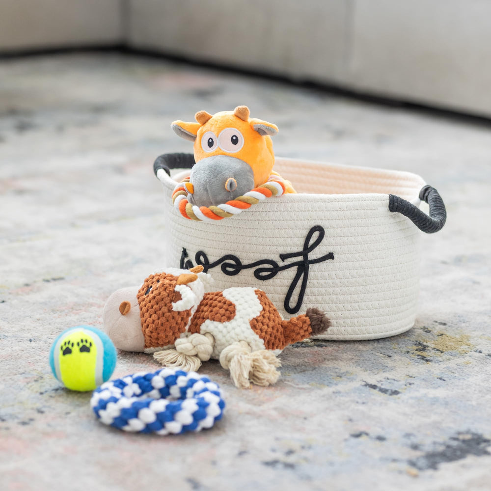 Paws For Reaction squeaky plush toys for interactive puppy play