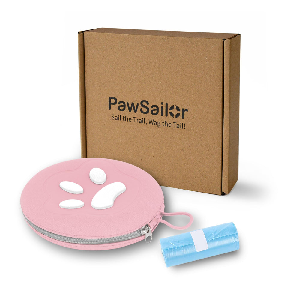 PawSailor compact 25oz bowl is travel-ready for hiking.