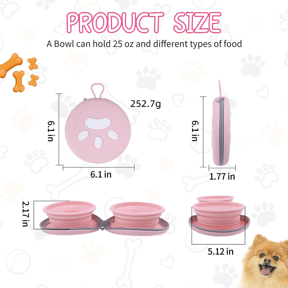 PawSailor water and food compartments for quick outdoor feeding during walks.