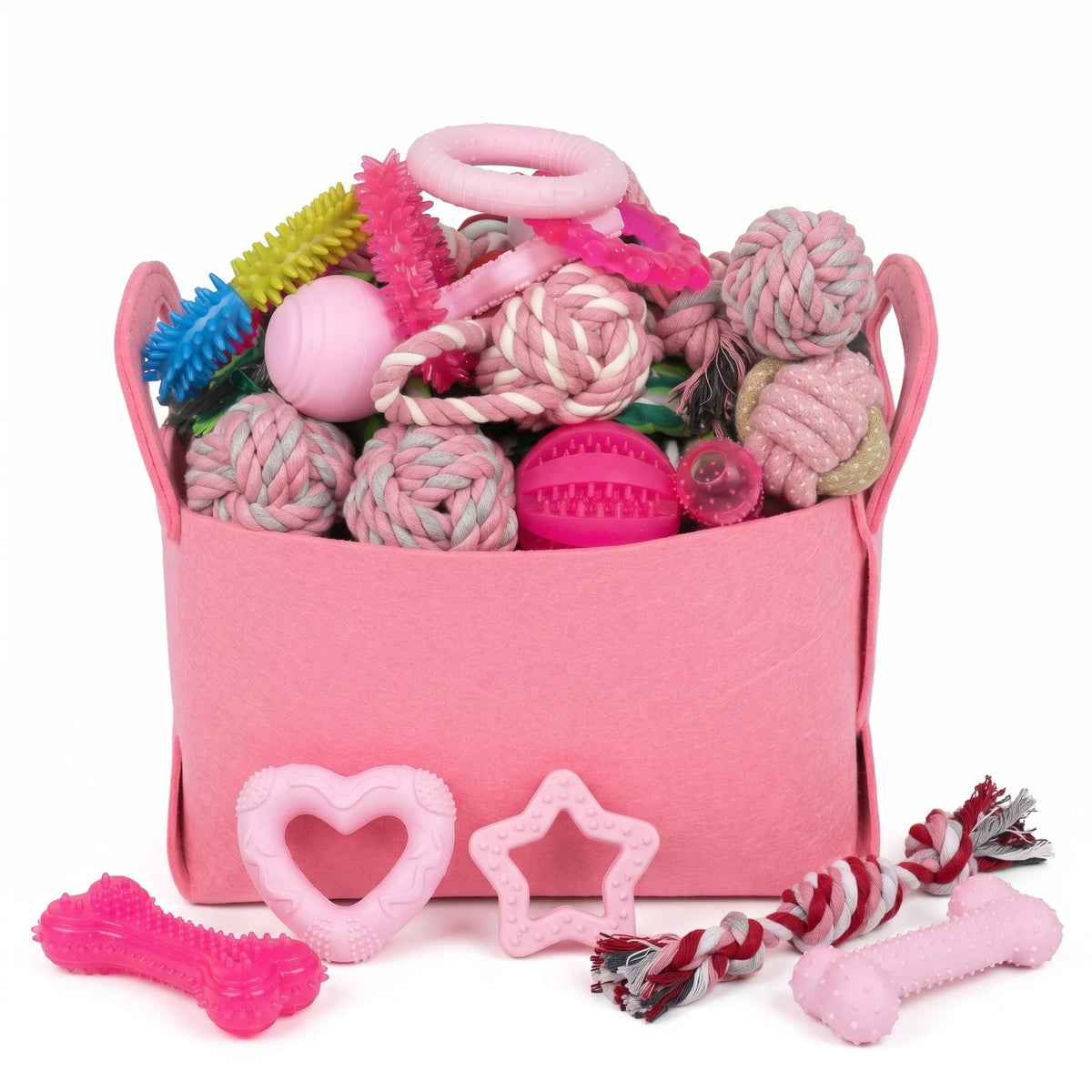 PawsAion puppy toys set for teething and play for small breeds