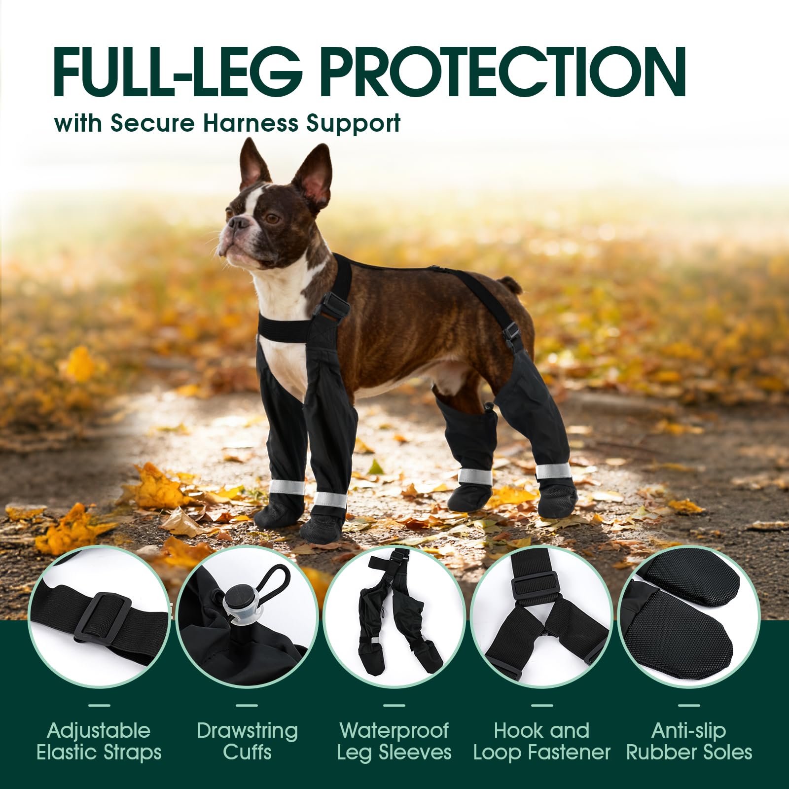 PAWsay anti-slip soles provide traction on wet pavement and ice.