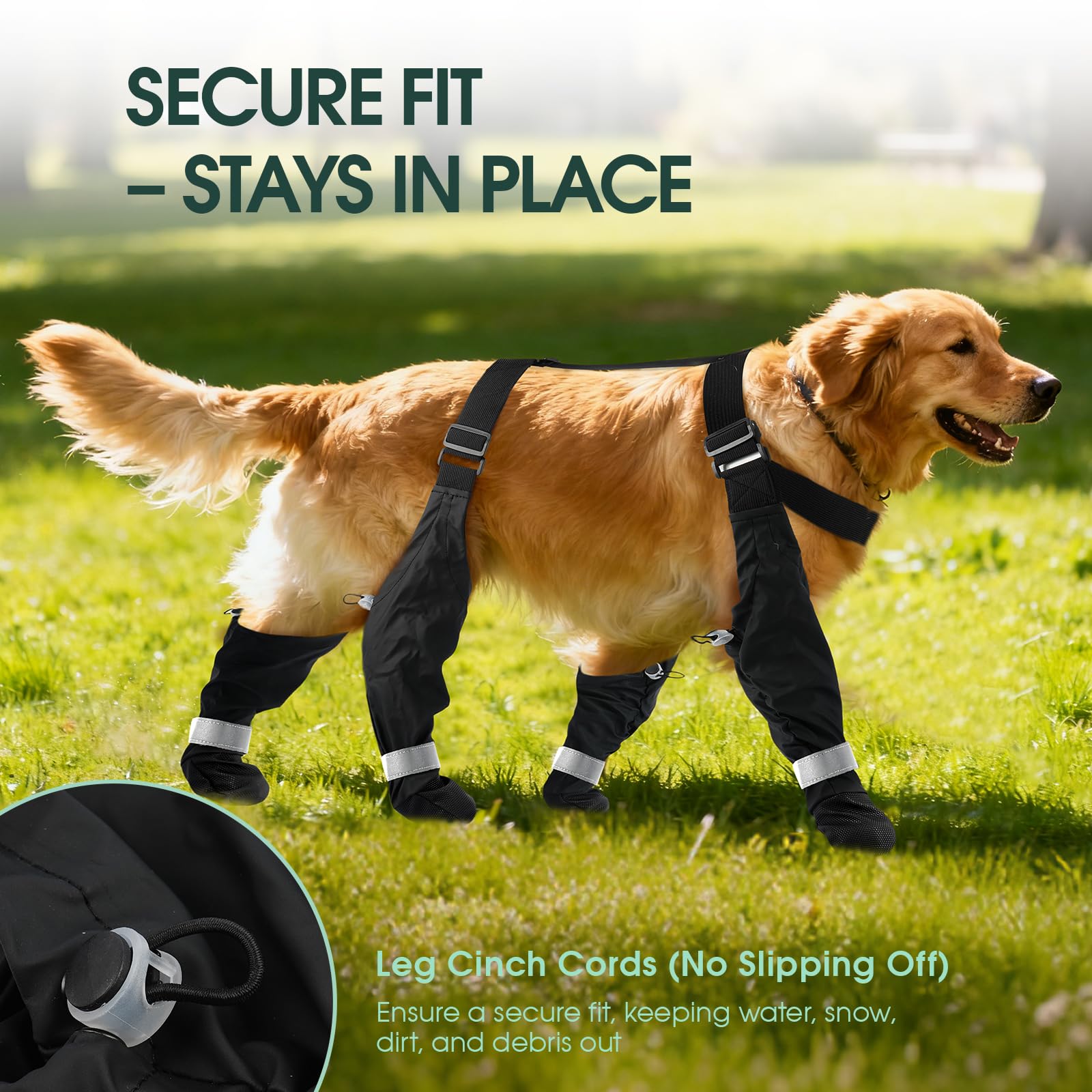 PAWsay multi-season paw protectors withstand rain and snow.