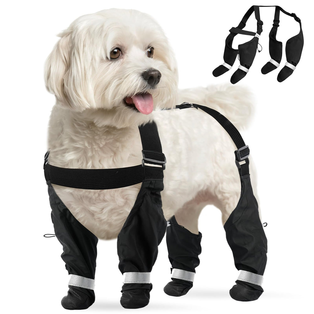 PAWsay waterproof suspender boots with four-boot system for secure outdoor wear.