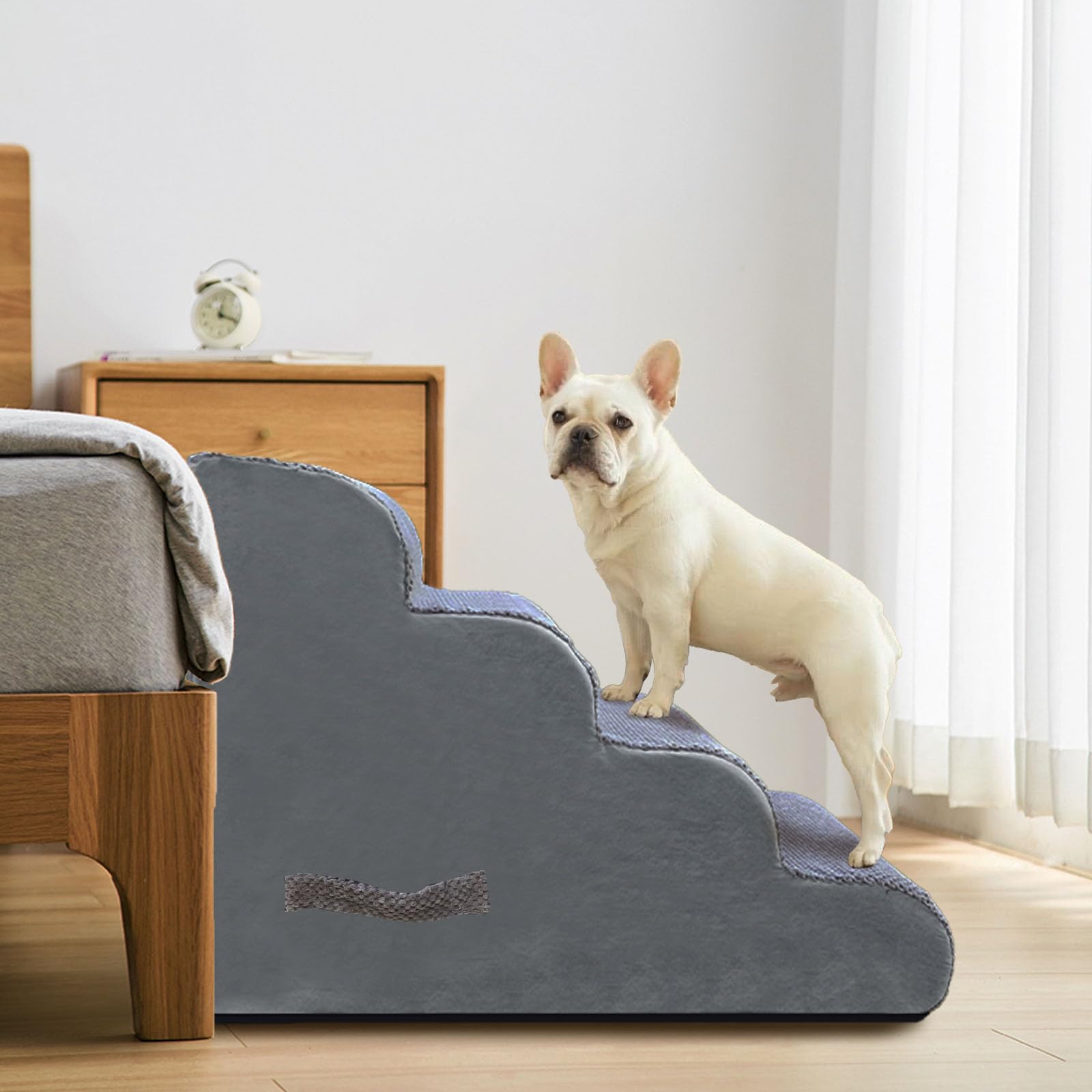 PAWSCRAT stairs support elderly dogs seeking independence around the home.