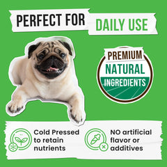 Pawsential No Poo probiotics and enzymes icon communicates digestive support and gut balance.