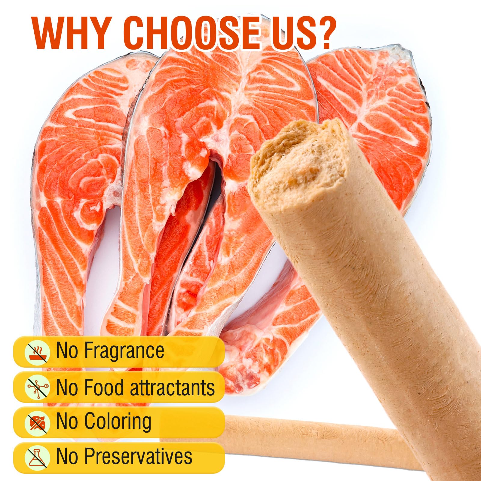PawsGear Salmon Sticks packaging highlights freeze-dried processing and clean ingredients.