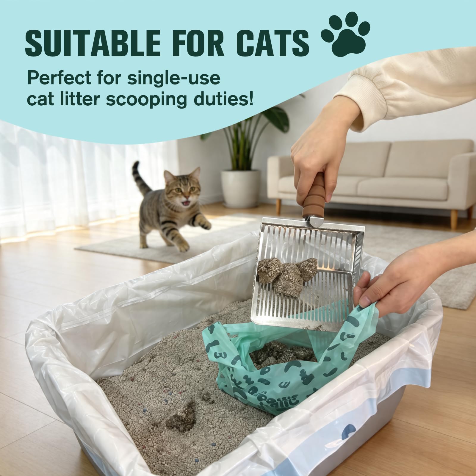 PAWSHOLIC bags measure 8.3 by 14.8 inches with 3.9 inch gussets.