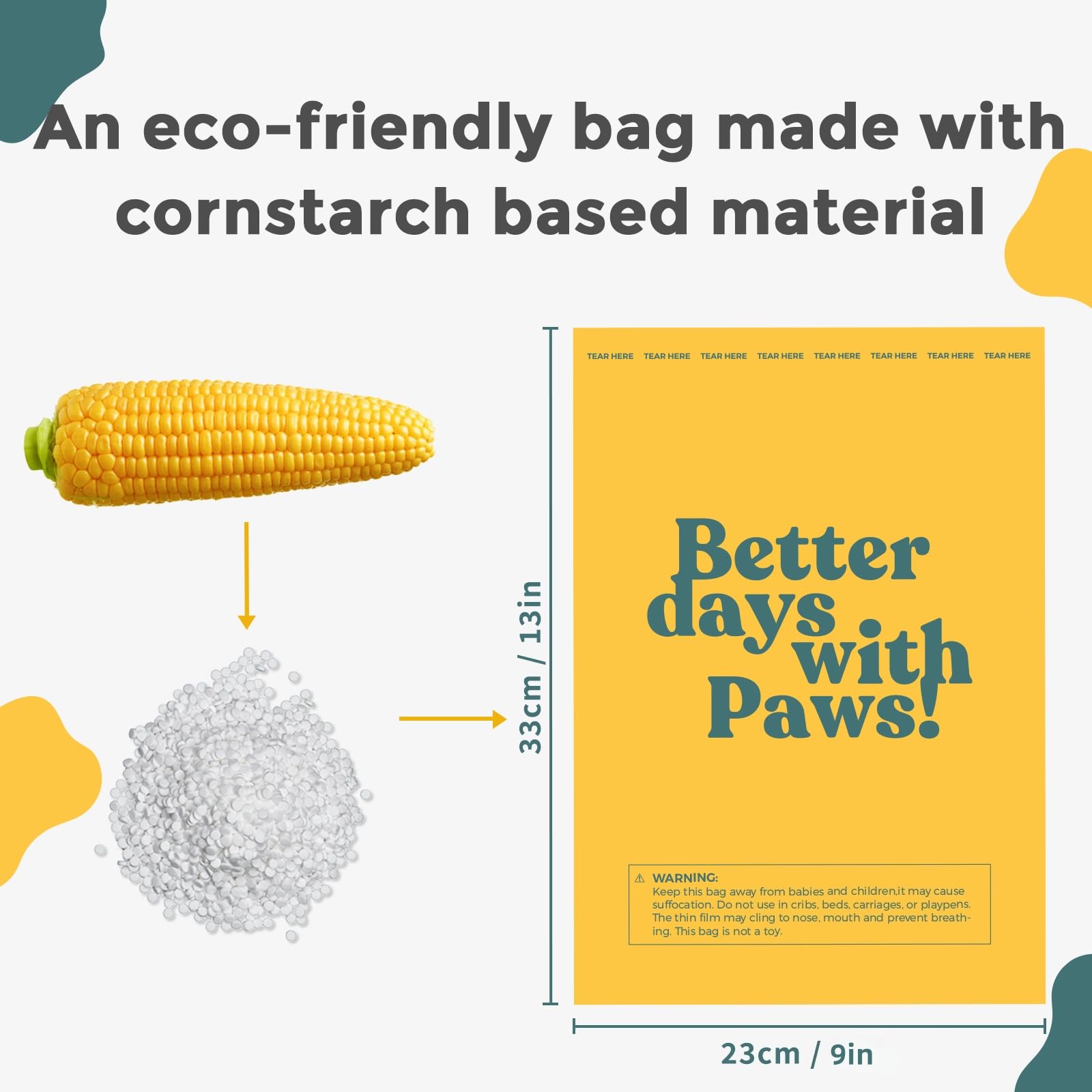PAWSHOLIC 9x13-inch bags fit most standard dispensers