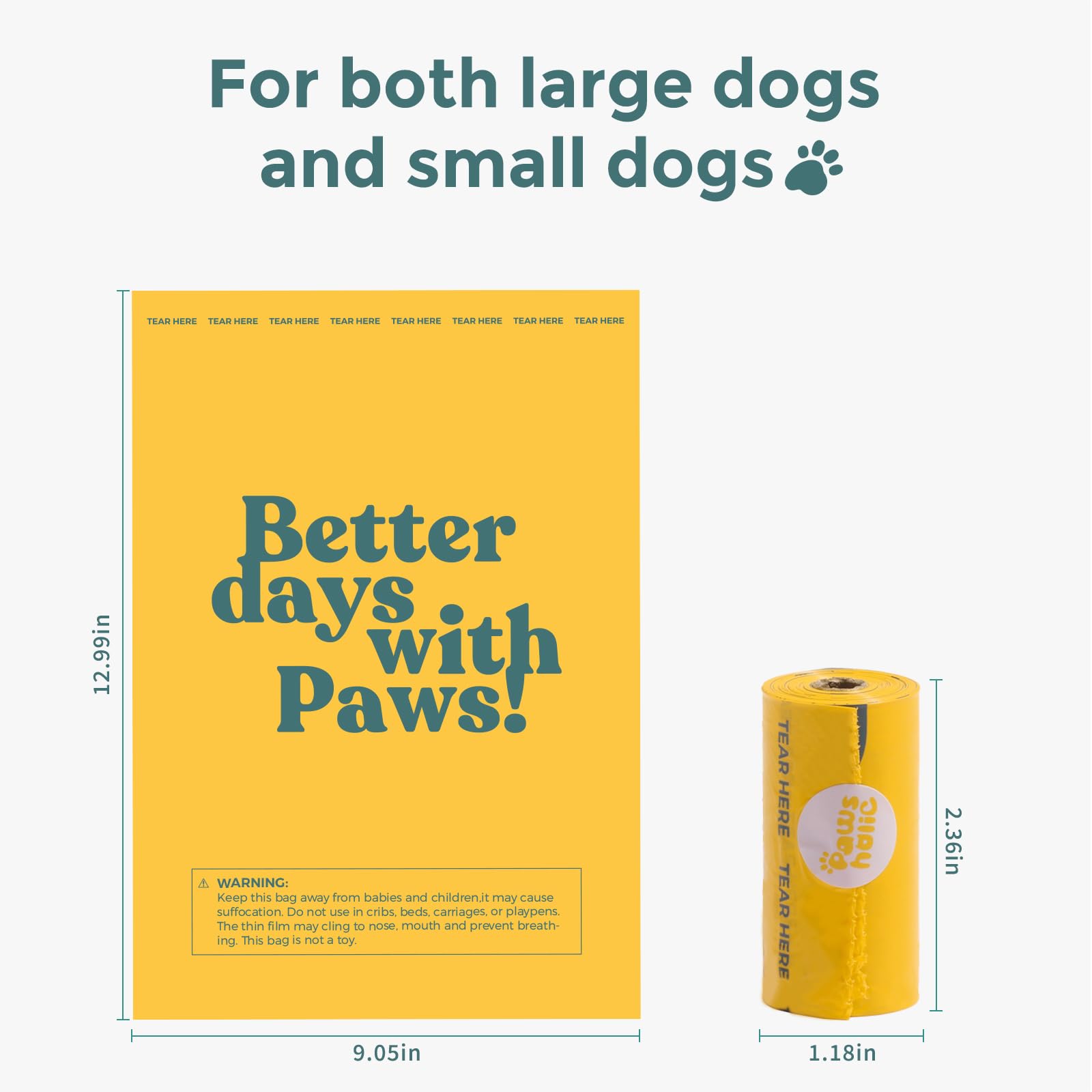 Odor-locking PAWSHOLIC bags help keep walks pleasant