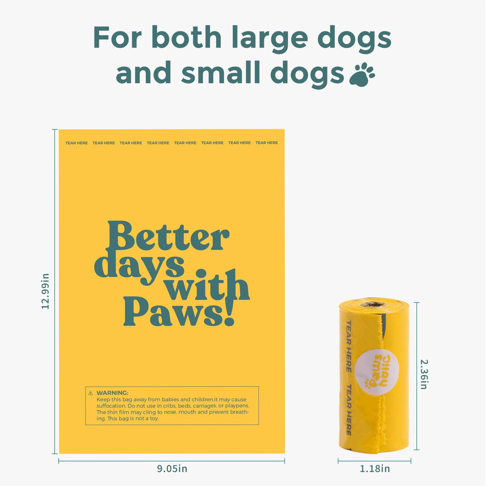 Odor-locking PAWSHOLIC bags help keep walks pleasant