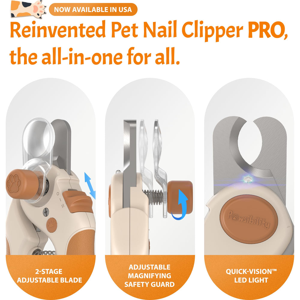 Pawsibility magnifier safety guard helps guide cut length for straight, confident trims.